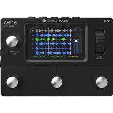 Front. Singular Sound - Stereo Looper Pedal - Black.