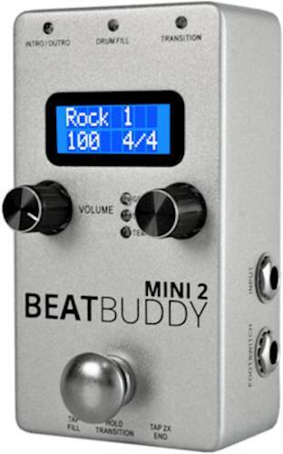 Left. Singular Sound - BeatBuddy MINI 2 Drummer Pedal - Silver.