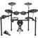 Front. KAT - 5-Piece Electronic Drum Set - Black.