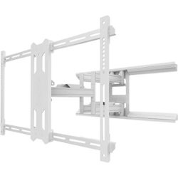 Kanto - Full-Motion TV Wall Mount for Most 39" - 80" TVs - Extends 24" - White - Front_Zoom