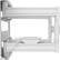 Alt View 15. Kanto - Full-Motion TV Wall Mount for Most 39" - 80" TVs - Extends 24" - White.