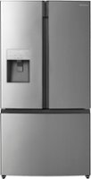 Insignia™ - 25.4 Cu. Ft. French Door Refrigerator with Water Dispenser - Stainless steel - Front_Zoom