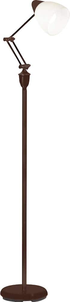 OttLite - Webster LED Floor Lamp - Brown - Angle_Zoom