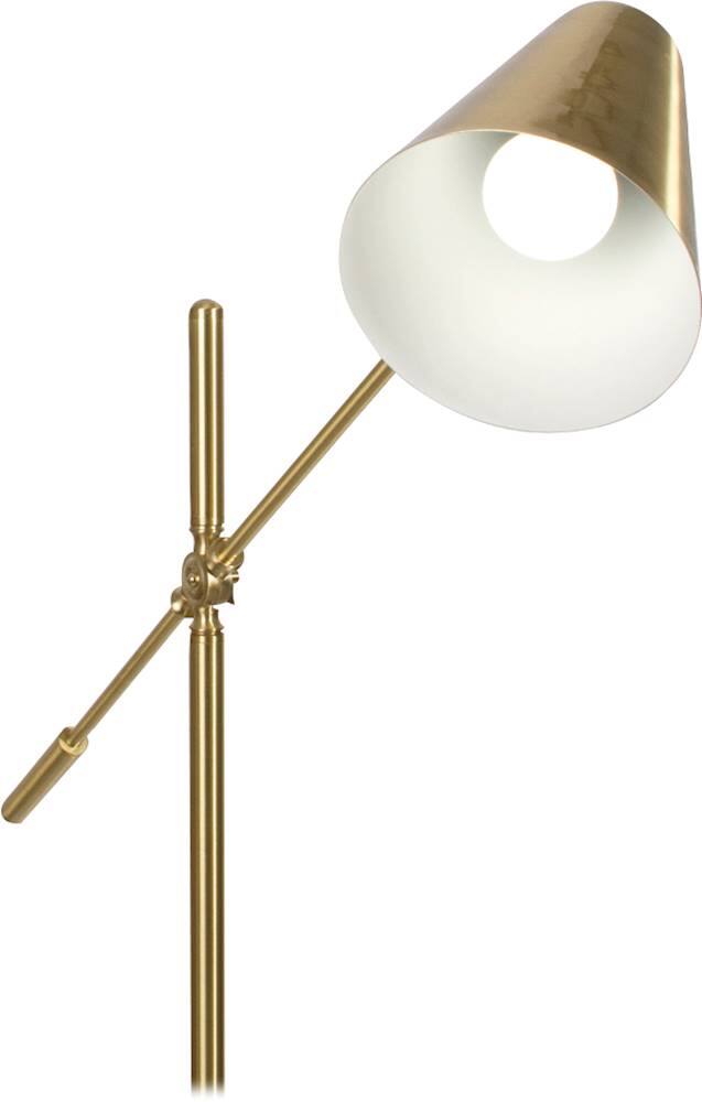 Alt View 11. OttLite - Archer LED Floor Lamp - Satin Brass.