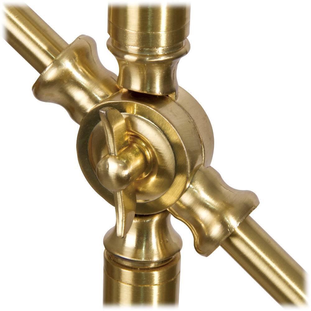 Alt View 12. OttLite - Archer LED Floor Lamp - Satin Brass.