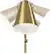 Alt View 14. OttLite - Archer LED Floor Lamp - Satin Brass.