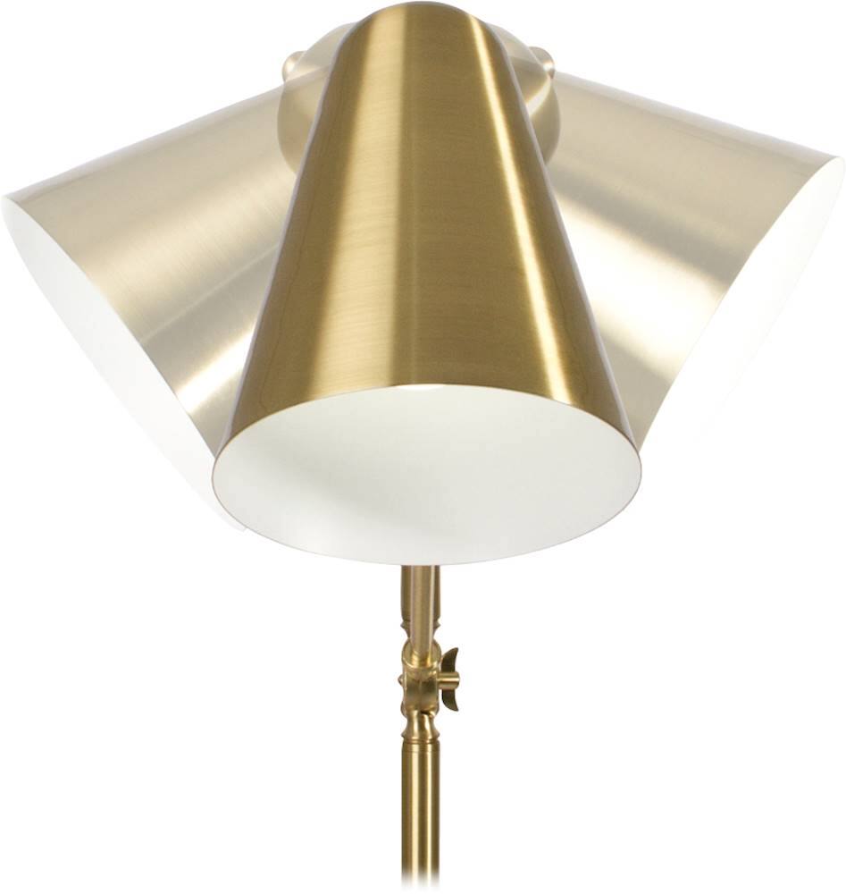 Alt View 14. OttLite - Archer LED Floor Lamp - Satin Brass.