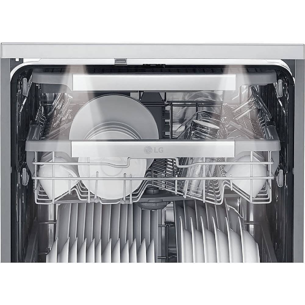 Zoom in on Alt View 11. LG - SIGNATURE 24" Top Control Smart Built-In Stainless Steel Tub Dishwasher with 3rd Rack, TrueSteam, and 38dba - Textured Steel.