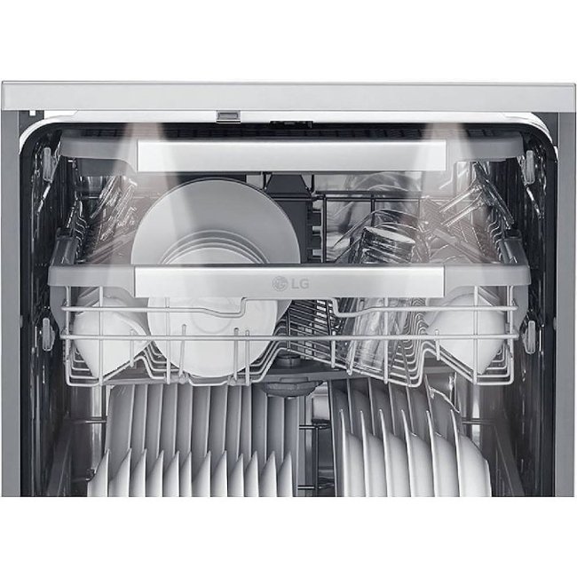 LG - SIGNATURE 24" Top Control Smart Built-In Stainless Steel Tub Dishwasher with 3rd Rack, TrueSteam, and 38dba - Textured Steel_1