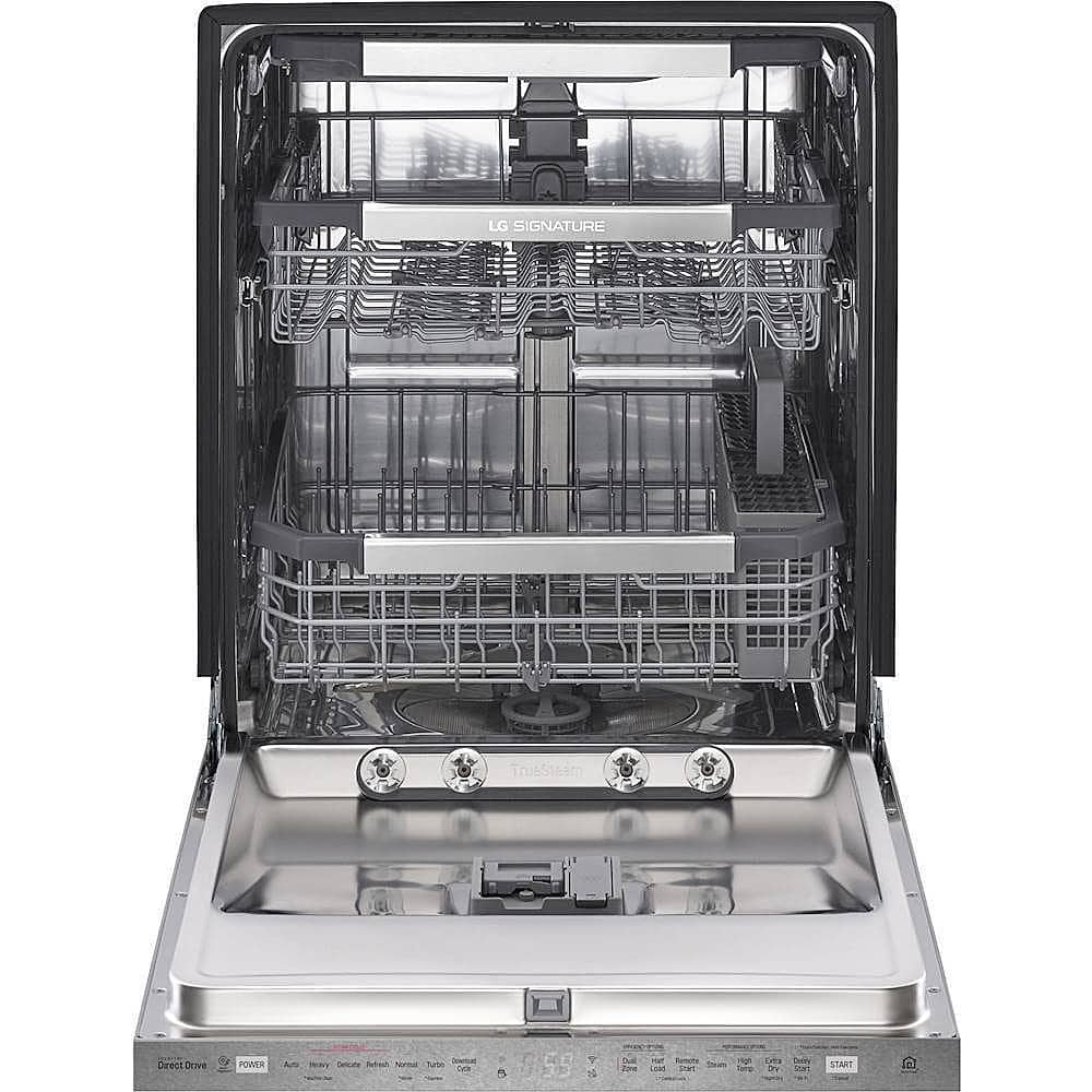 Alt View 16. LG - SIGNATURE 24" Top Control Smart Built-In Stainless Steel Tub Dishwasher with 3rd Rack, TrueSteam, and 38dba - Textured Steel.