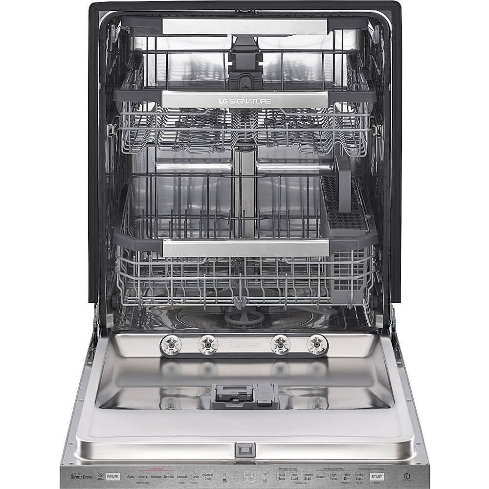 Alt View 16. LG - SIGNATURE 24" Top Control Smart Built-In Stainless Steel Tub Dishwasher with 3rd Rack, TrueSteam, and 38dba - Textured Steel.