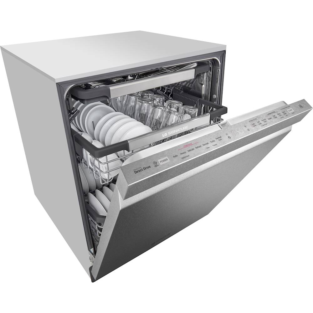LG - SIGNATURE Top Control Built-In Dishwasher with Stainless Steel Tub Dishwasher With Stainless Steel Tub And Racks