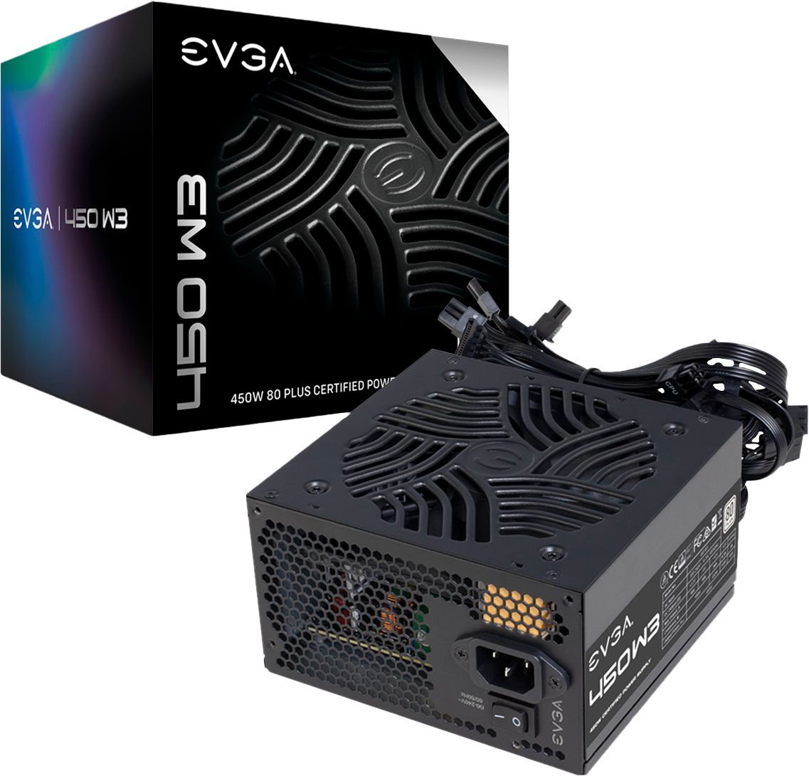 Best Buy: EVGA W3 Series 450W ATX 12V/EPS 12V 80 Plus Power Supply