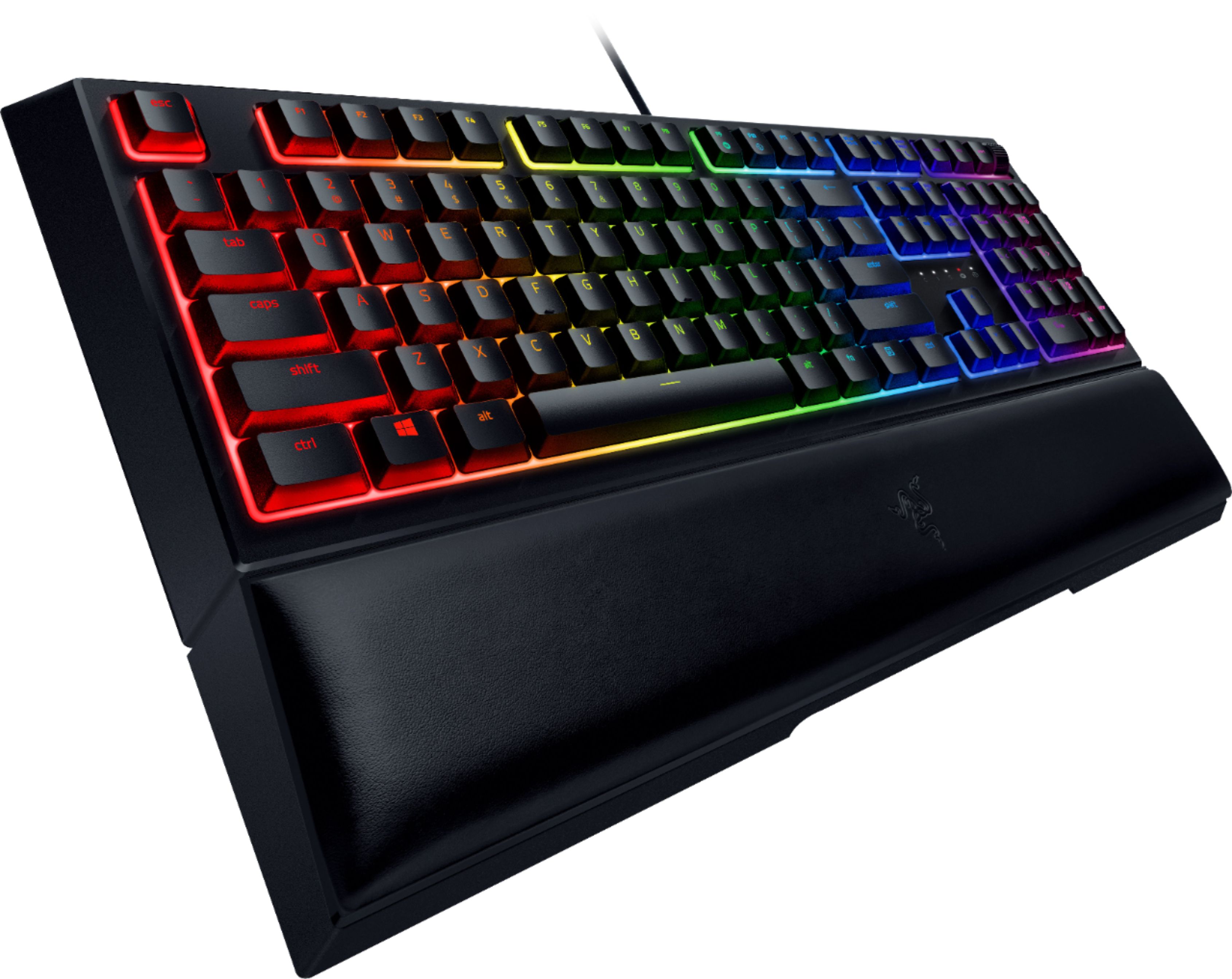 Angle View: Razer - Huntsman Mini 60% Wired Optical Linear Switch Gaming Keyboard with Chroma RGB Backlighting - Black