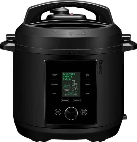 CHEF iQ 6qt Multi-Function Smart Pressure Cooker with Built-in Scale, Pairs With App Via WiFi - Black