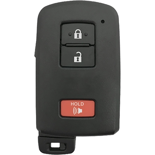 DURAKEY - Replacement Full Function Transponder, Remote and Key for select (2013-2018) Toyota RAV4 and (2012-2019) Toyota Prius C - Black