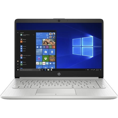 Rent to own HP - 14" Laptop - AMD Ryzen 3 - 8GB Memory - 128GB SSD - Natural Silver, Vertical Brushed Pattern