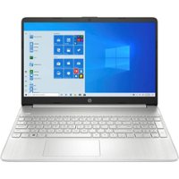 HP - 15.6" Touch-Screen Laptop - AMD Ryzen 3 - 8GB Memory - 256GB SSD - Vertical Brushed Pattern, Natural Silver - Front_Zoom