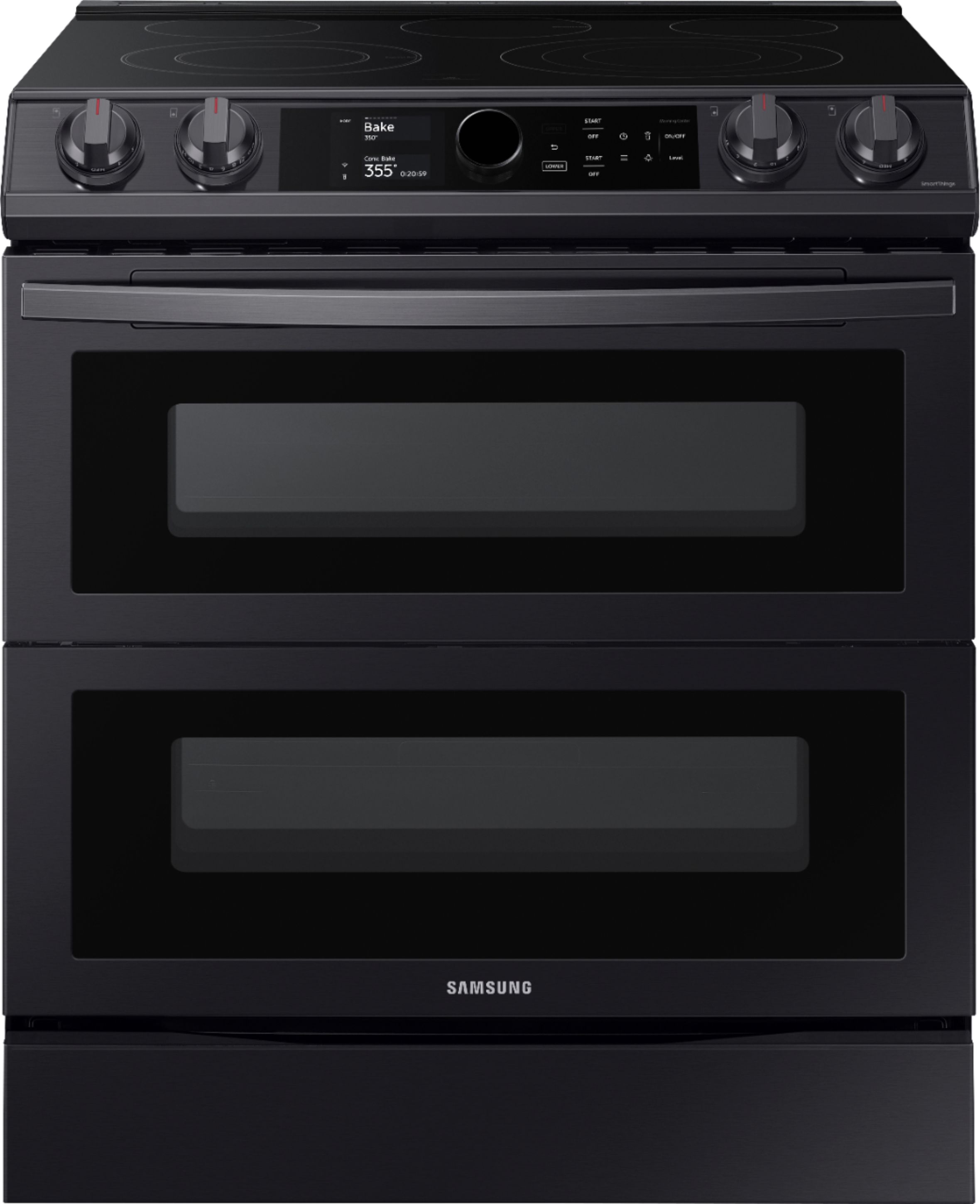 Samsung 6.3 Cu. Ft. Flex Duo Front Control Slide-in Electric Range with  Smart Dial, Air Fry and Wi-Fi in Stainless Steel, NFM