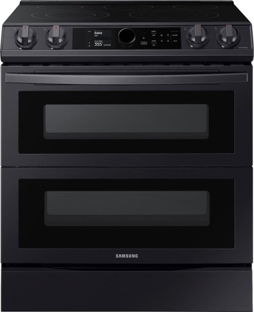 Samsung Flex Duo 6.3 cu. ft. Front Control Slide-in Dual Fuel Range with  Smart Dial, Air Fry & WiFi, Fingerprint Resistant Black Stainless Steel  NY63T8751SG/AA - Best Buy