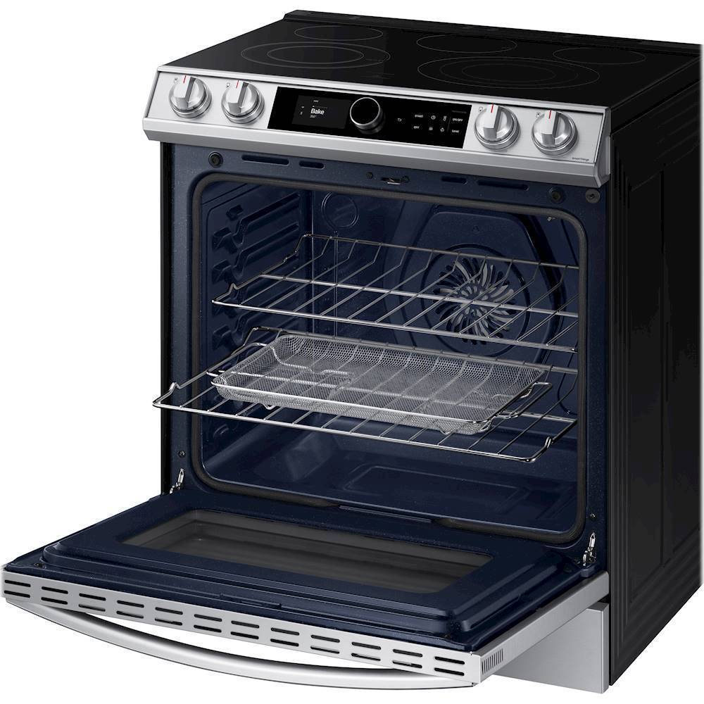 Samsung 6.3 cu. ft. Flex Duo Front Control Slide-in Electric Range with  Smart Dial, Air Fry & Wi-Fi, Fingerprint Resistant Stainless Steel  NE63T8751SS - Best Buy