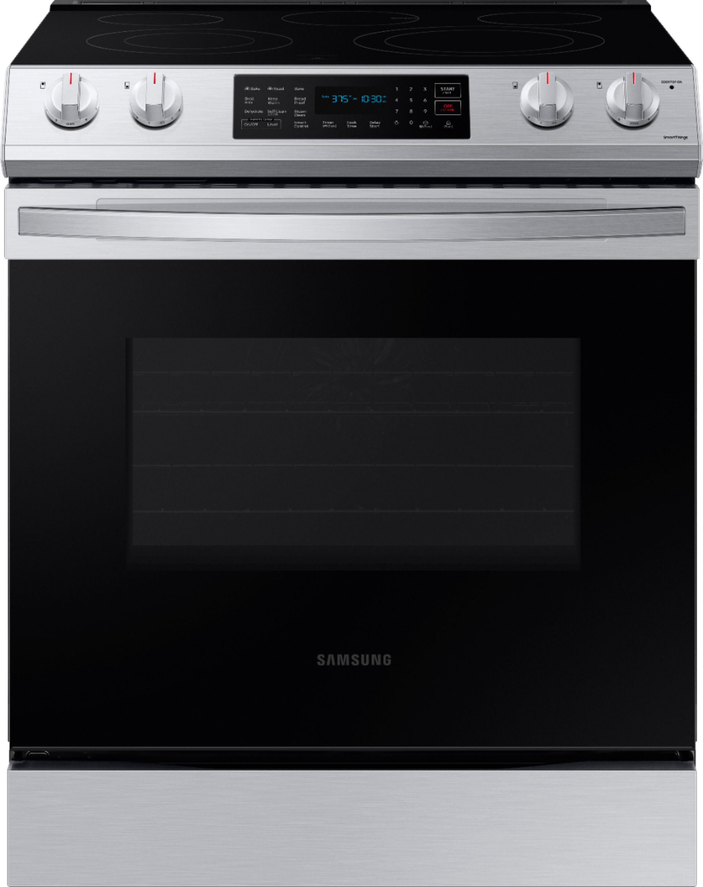 Photo 1 of 6.3 cu. ft. Front Control Slide-in Electric Range with Convection & Wi-Fi, Fingerprint Resistant