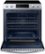 Alt View Zoom 1. Samsung - 6.3 cu. ft. Front Control Slide-in Electric Range with Convection & Wi-Fi, Fingerprint Resistant - Stainless steel.