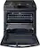 Alt View 12. Samsung - 6.0 cu. ft. Flex Duo Front Control Slide-in Gas Convection Range with Smart Dial & Air Fry - Black Stainless Steel.