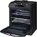Alt View 17. Samsung - 6.0 cu. ft. Flex Duo Front Control Slide-in Gas Convection Range with Smart Dial & Air Fry - Black Stainless Steel.