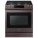 Front. Samsung - 6.0 Cu. Ft. Front Control Slide-in Gas Range with Smart Dial, Air Fry & Wi-Fi, Fingerprint Resistant - Tuscan Stainless Steel.