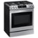 Angle Zoom. Samsung - 6.0 Cu. Ft. Front Control Slide-in Gas Range with Smart Dial, Air Fry & Wi-Fi, Fingerprint Resistant - Stainless steel.