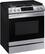 Angle. Samsung - 6.0 cu. ft. Front Control Slide-In Gas Convection Range with Air Fry & Wi-Fi, Fingerprint Resistant - Stainless Steel.