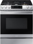 Samsung NX60T8751SS 30 Inch Slide-in Gas Smart Range with 5 Sealed Burners,  6.0 Cu. Ft. Flex Duo™ Oven, Self Clean, Storage Drawer, Smart Dial, Air  Fry, Wi-Fi, Voice Activation, Sabbath Mode, ETL