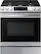 Front. Samsung - 6.0 cu. ft. Front Control Slide-In Gas Convection Range with Air Fry & Wi-Fi, Fingerprint Resistant - Stainless Steel.