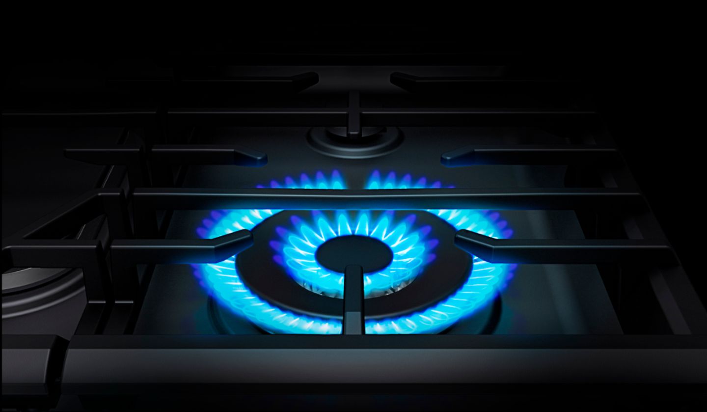 Samsung 6.0 Cu. ft. Slide-in GAS Range with Air Fry, Stainless Steel - NX60T8511SS