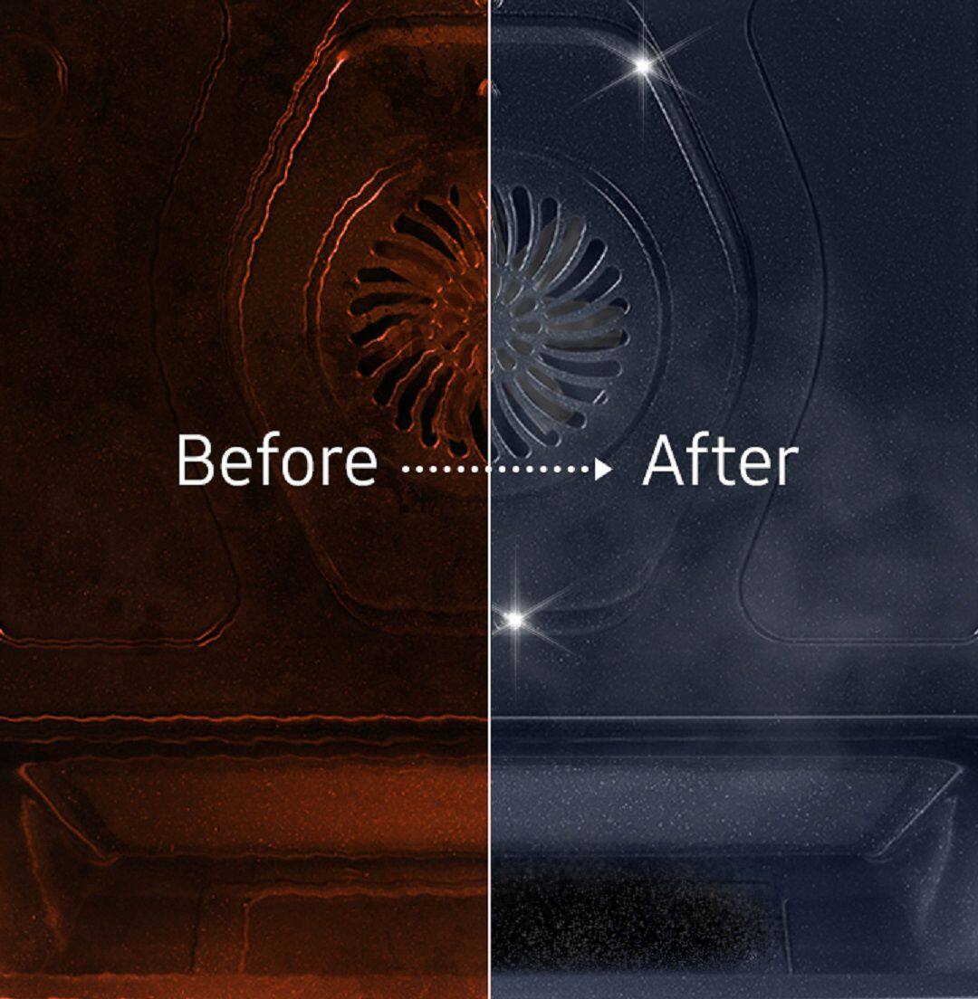 Alt View 22. Samsung - 6.0 cu. ft. Front Control Slide-In Gas Range with Convection & Wi-Fi, Fingerprint Resistant - Stainless Steel.