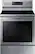 Front. Samsung - 5.8 cu. ft. Freestanding Electric Convection Range with Air Fry, Fingerprint Resistant - Stainless Steel.