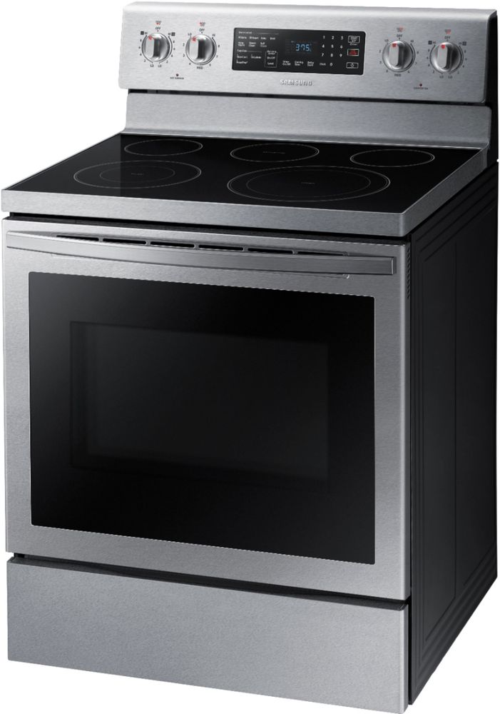 Samsung 5.8 cu. ft. Freestanding Electric Convection Range with Air Fry,  Fingerprint Resistant Stainless Steel NE59T7511SS/AA - Best Buy