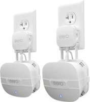 Mount Genie - The Easy Outlet Mount for NEW Amazon eero 6 and Amazon eero Mesh Wi-Fi (2nd Gen 2019) (2-Pack) - White - Front_Zoom