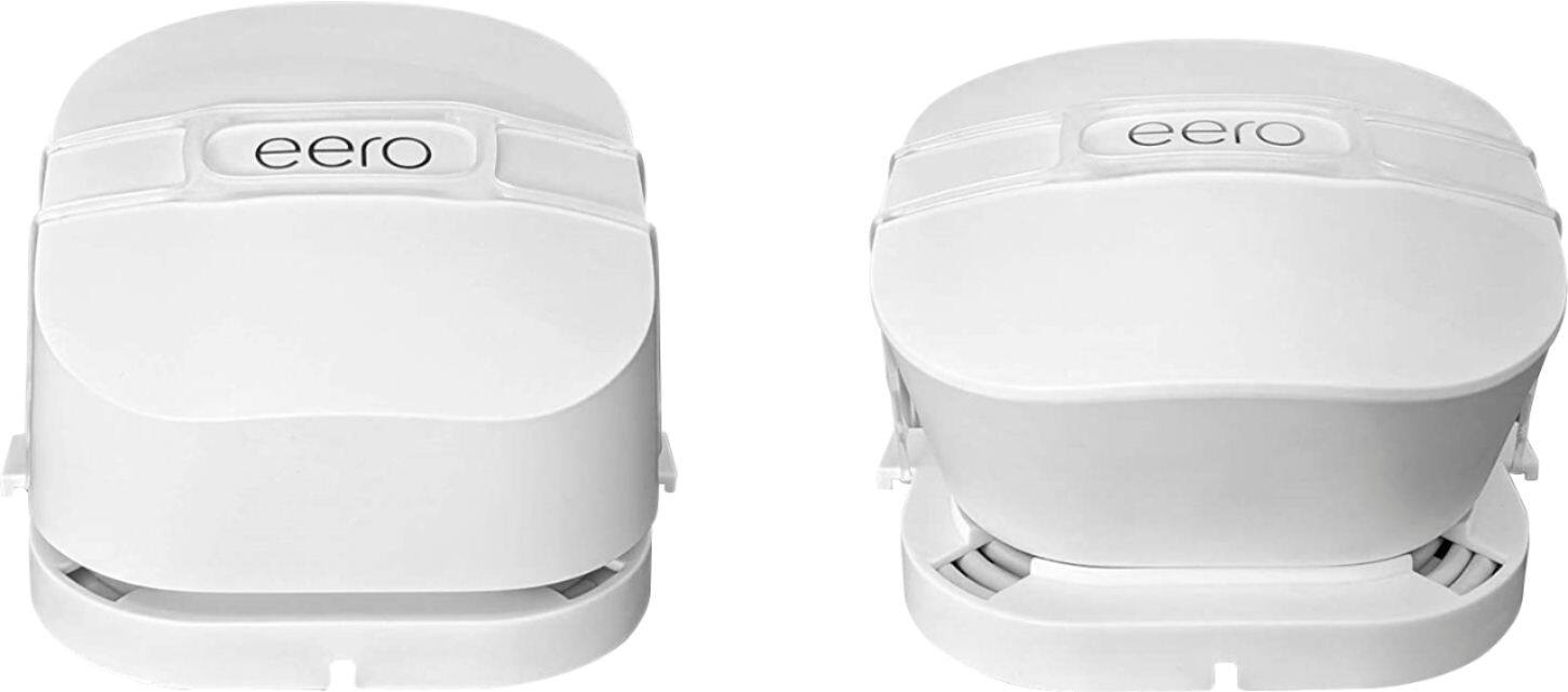 Alt View 11. Mount Genie - The Easy Outlet Mount for NEW Amazon eero 6 and Amazon eero Mesh Wi-Fi (2nd Gen 2019) (2-Pack) - White.