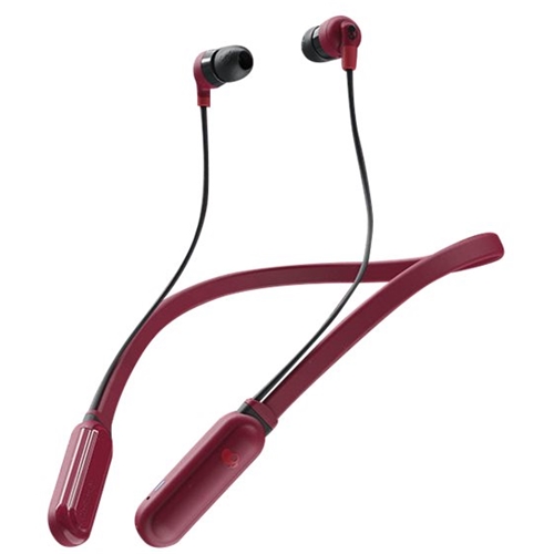 Skullcandy - Ink'd+ Wireless In-Ear Headphones - Black/Red/Moab
