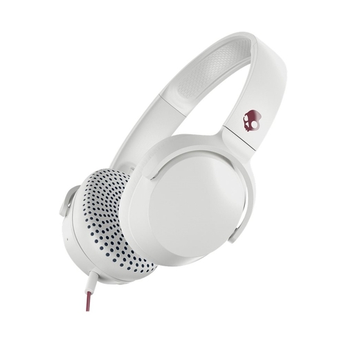 Skullcandy - Riff Wired On-Ear Headphones - White/Crimson