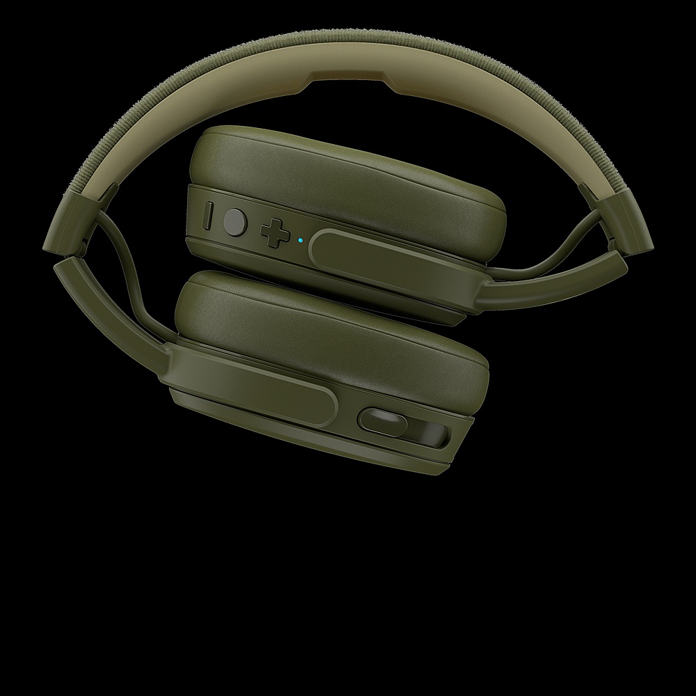 Angle View: Skullcandy - Crusher Wireless Over-the-Ear Headphones - Elevated Olive