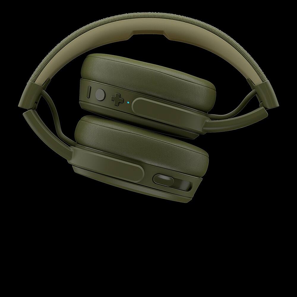 Angle. Skullcandy - Crusher Wireless Over-the-Ear Headphones - Elevated Olive.