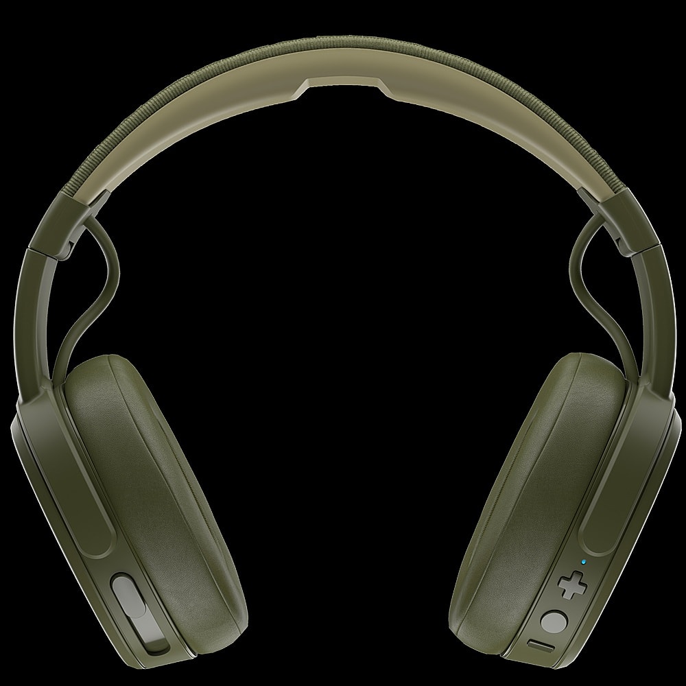 Left. Skullcandy - Crusher Wireless Over-the-Ear Headphones - Elevated Olive.