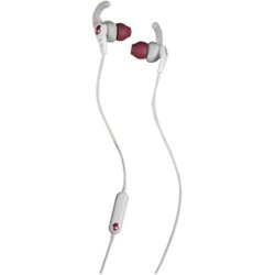Skullcandy - Set Wired In-Ear Headphones - White/Crimson - Front_Zoom