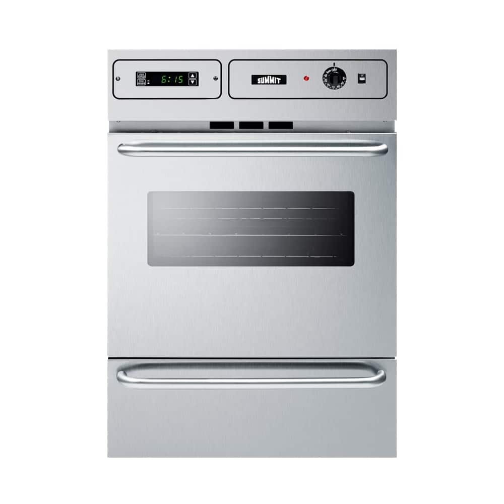 Front. Summit Appliance - 24" Built-In Single Electric Oven - Stainless Steel.