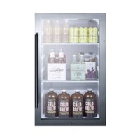 Summit Appliance - 21-Bottle Beverage Cooler - Stainless steel - Front_Zoom