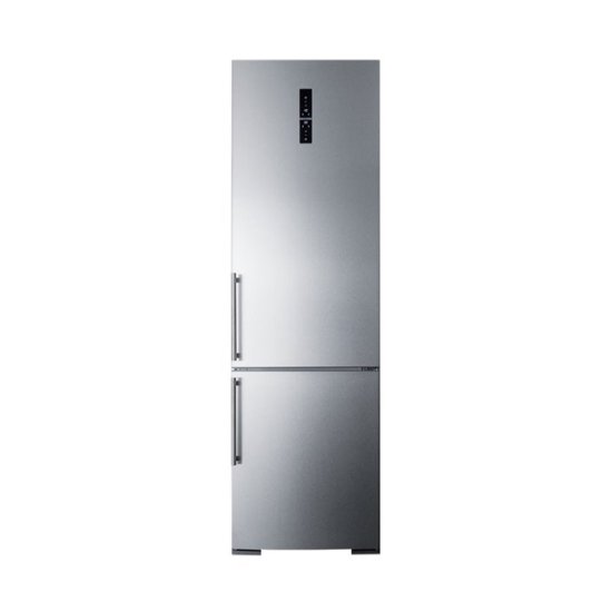 Summit Appliance – 12.8 Cu. Ft. Bottom-Freezer Built-In Refrigerator – Stainless steel