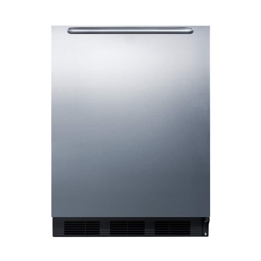 Front. Summit Appliance - 5.5 Cu. Ft. Mini Fridge - Stainless Steel.
